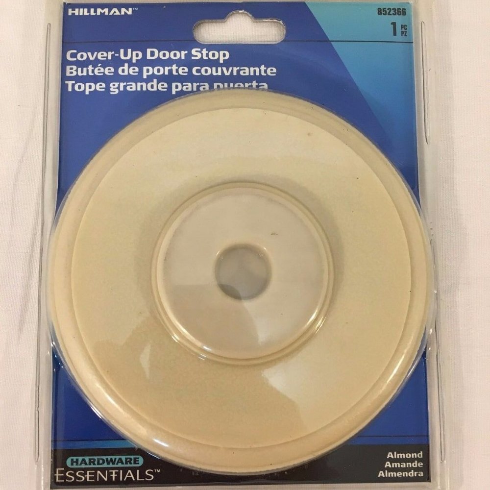 NWT HILLMAN 852366 ALMOND COVER UP 5" DOORSTOP NM 00873